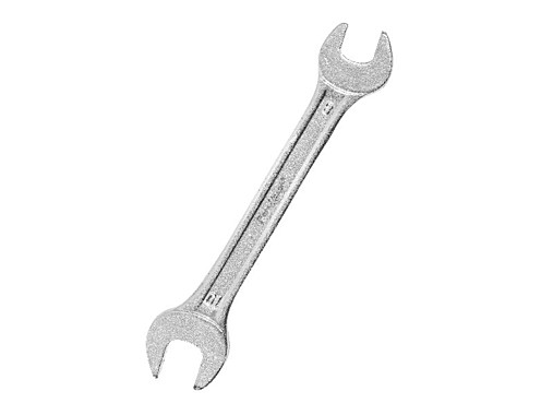 Ключ рожковый, 8 х 10 мм, HCS, хромированный