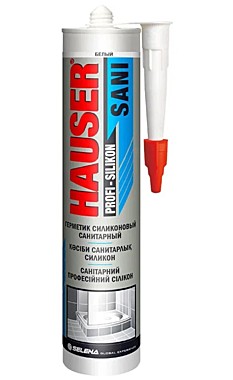Герметик силиконовый Hauser SANI санитарный бесцветный 260 мл