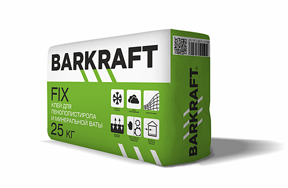 BARKRAFT Клей для пенополистирола и минваты «FIX» 25кг