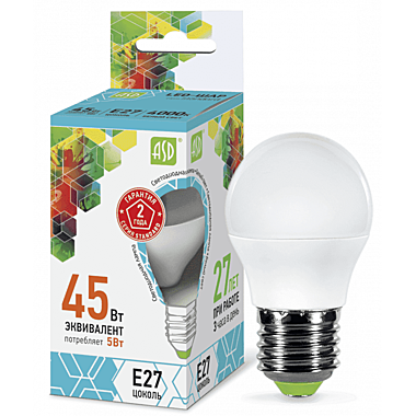 Лампа LED-шар Е27 5Вт