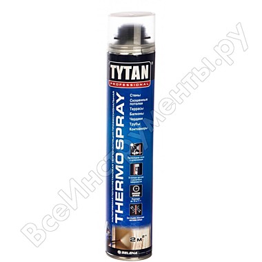 Титан Professional Thermospray напыляемая полиуретановая теплоизоляция профессиональная (870 мл)