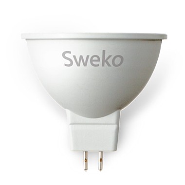 Лампа светодиодная 12Вт 230В GU5,3 MR16 6500K холодный рефлекторная SWEKO