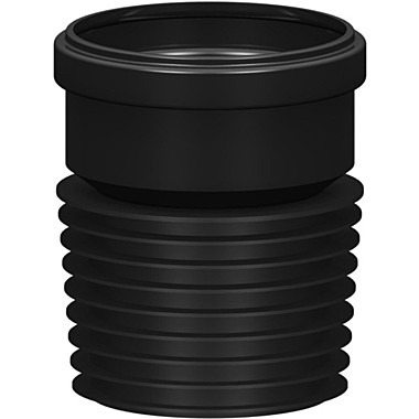 Муфта канализационная 110 мм, РосТурПласт, вставная, полипропилен, черная, 33484, цвет черный