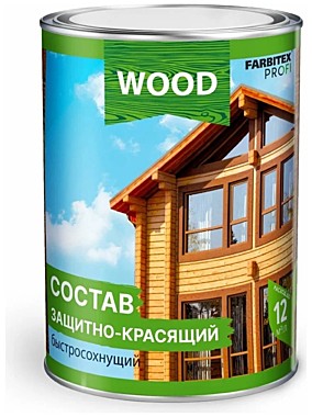 Состав защитно-красящий для древесины быстросохнущий FARBITEX PROFI WOOD