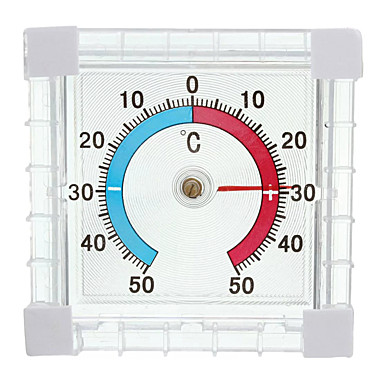 Термометр оконный, биметаллический, квадратный, ТББ, 10x70x75 мм